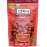 Organic puffed buckwheat granola with strawberries