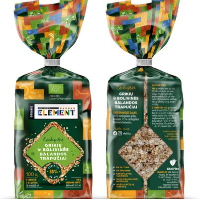 Organic buckwheat cakes with quinoa