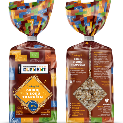Organic buckwheat cakes with millet