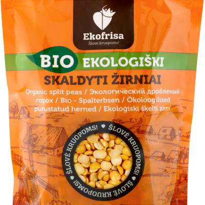 Organic yellow split peas
